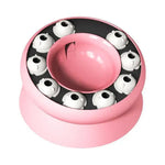 Cat Puzzle Toy Slow Feeder Bowl Fun Interactive Slows Down Pets Eating Protect Kitty Neck Multifunction Pet Feed