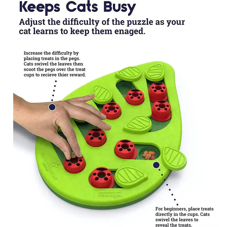 Cat Puzzle Treat Toy Made of High quality Non toxic Plastic with Playful and Interactive Style Adjustable Difficulty