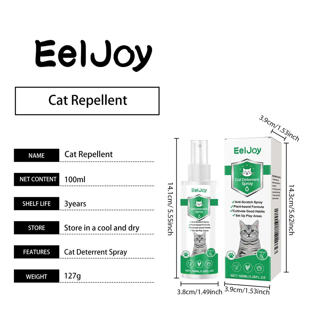 Cat Repellent Spray Indoor Outdoor Anti Cat Scratch Furniture Protector Stop Cat Climbing Bed Urine Marking Pet