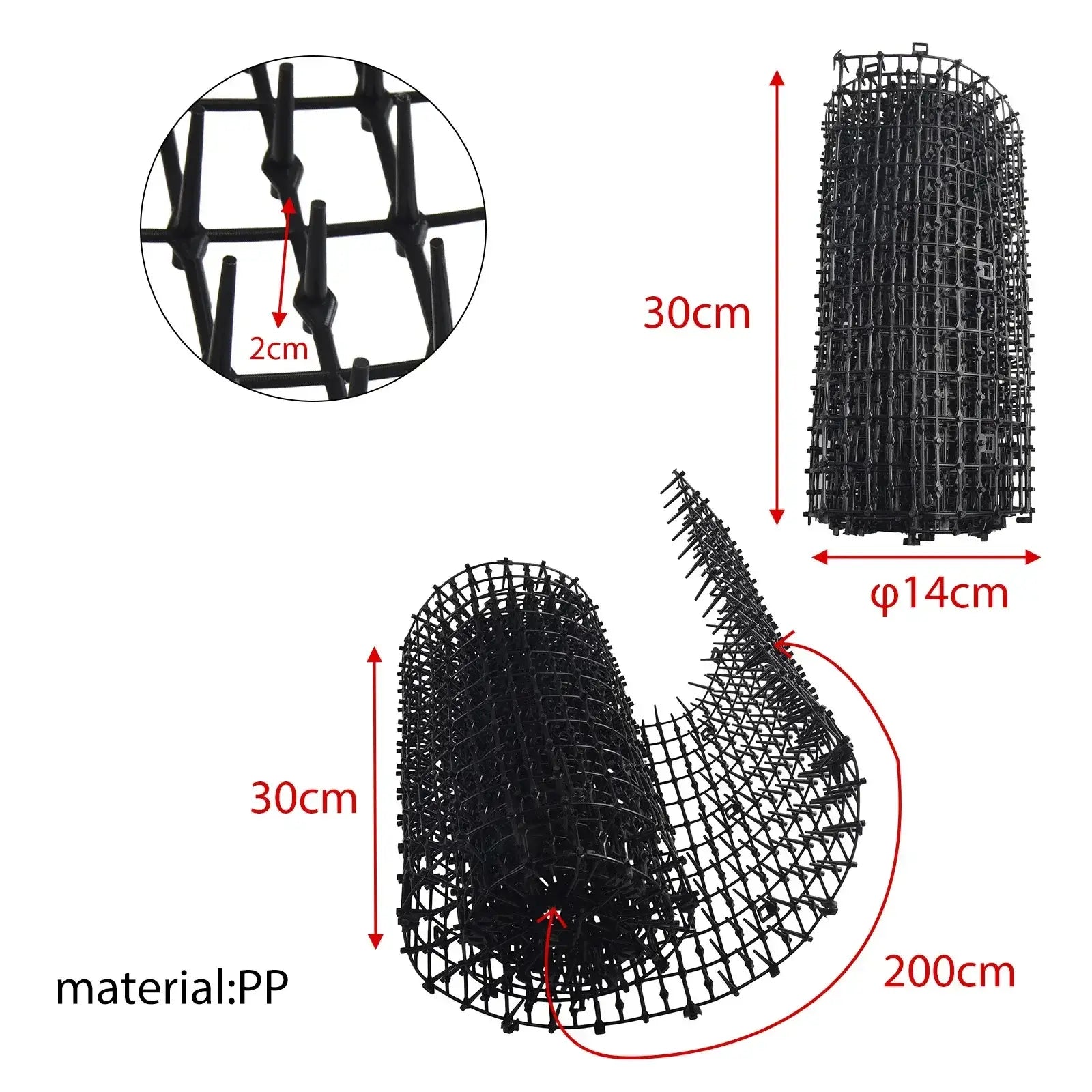 Cat Scat Mat Garden Anti-Cat And Pest Plastic Prickle Strip Network Digging Stopper Cat Dog Expulsion Mat Anti-Cat