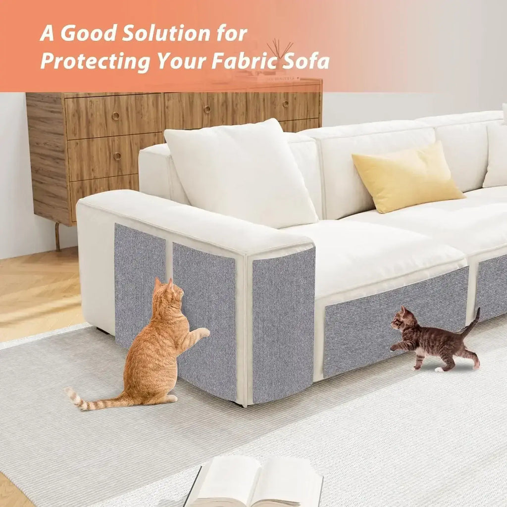 Cat Scratching Mat Self-Adhesive Trimmable Carpet Cat Scratching Post Carpet for Anti-scratching Sofa Furniture