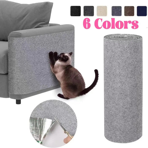 Cat Scratching Mat Self-Adhesive Trimmable Carpet Cat Scratching Post Carpet for Anti-scratching Sofa Furniture