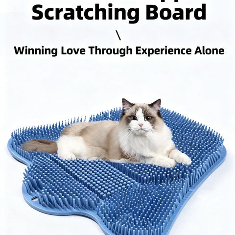 Cat Scratching Post Grooming Tool Multi-functional Wall Mounting Climbing Cat Scratcher