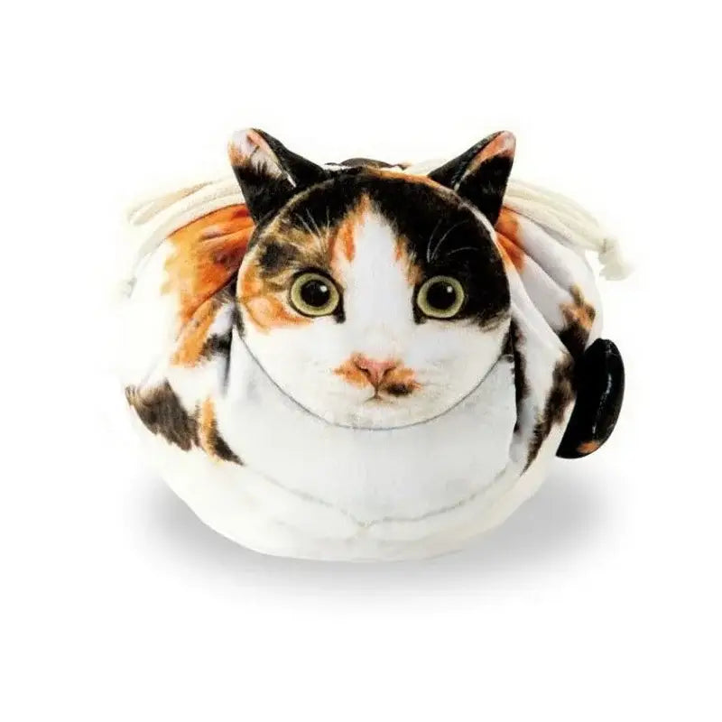 Cat-Shaped Cosmetic Storage Bag,Drawstring Closure,Cute Travel Size Makeup Skincare Toiletry Organizer Pouch,Gift for