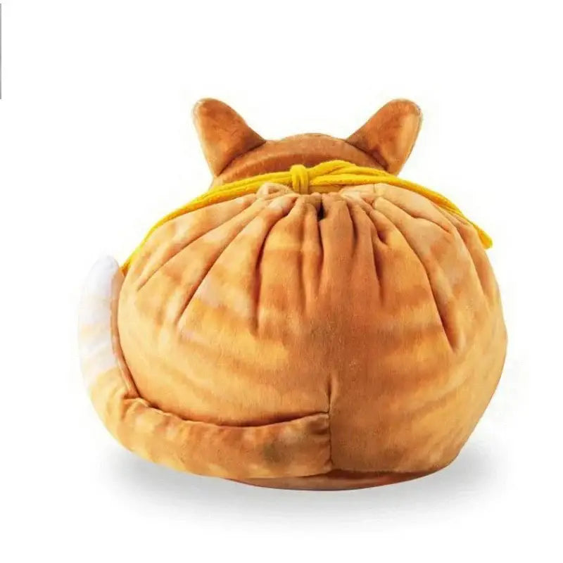 Cat-Shaped Cosmetic Storage Bag,Drawstring Closure,Cute Travel Size Makeup Skincare Toiletry Organizer Pouch,Gift for