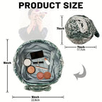 Cat-Shaped Cosmetic Storage Bag,Drawstring Closure,Cute Travel Size Makeup Skincare Toiletry Organizer Pouch,Gift for
