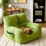 Cat Sofa Bed with Cartoon Design Detachable Washable Pet Bed for Indoor Cats Support Up To 2.72KG Cozy Pet Furniture