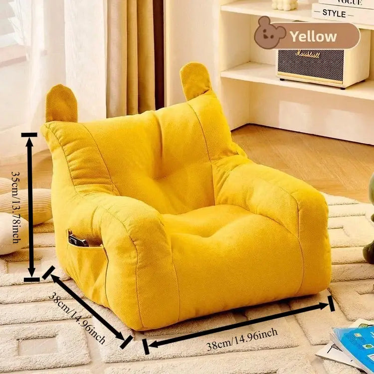 Cat Sofa Bed with Cartoon Design Detachable Washable Pet Bed for Indoor Cats Support Up To 2.72KG Cozy Pet Furniture