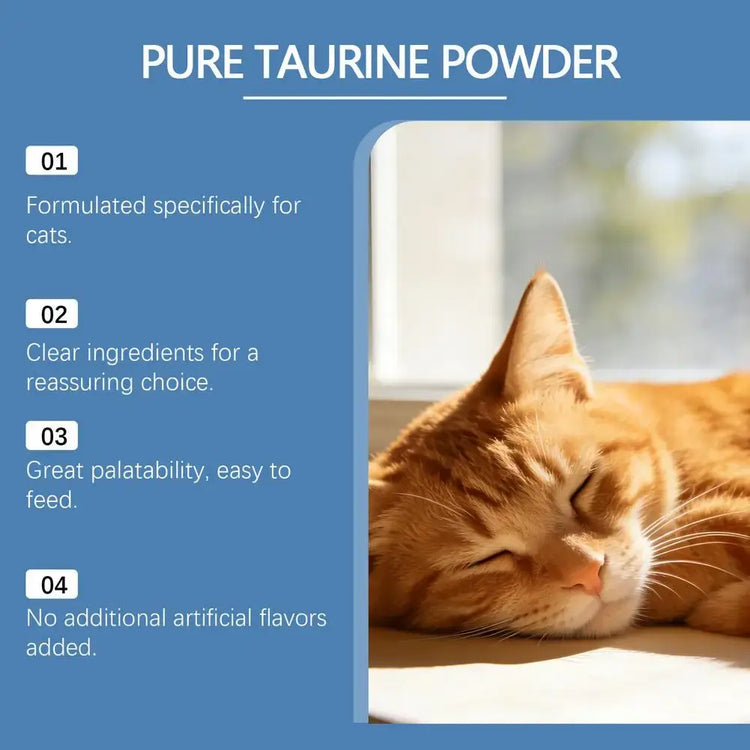 Cat Taurine Powder Gentle Formula To Care For Pet’s Comfortable Body Massage Care Nutrition Powder Taurine powder for
