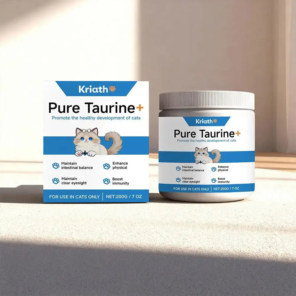 Cat Taurine Powder Support Heart Health Promote Healthy Growth Maintain Visual Function Smooth Hair Kitten Care