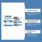 Cat Taurine Powder Support Heart Health Promote Healthy Growth Maintain Visual Function Smooth Hair Kitten Care