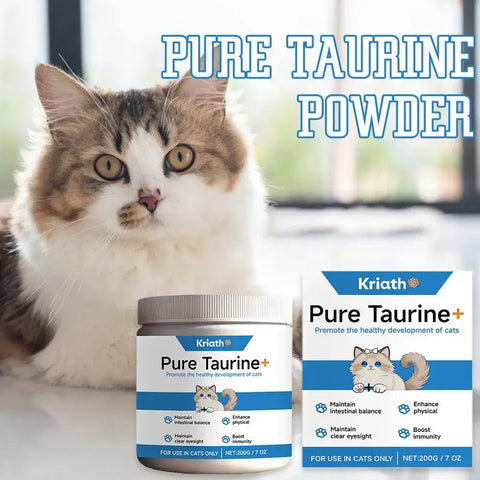 Cat Taurine Powder Support Heart Health Promote Healthy Growth Maintain Visual Function Smooth Hair Kitten Care