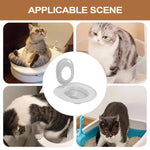 Cat Toilet Training Kit Reusable rinal Seat Potty Litter Box Trainer Pet Potty Training Seat Pet Cleaning Supplies