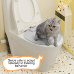 Cat Toilet Training Kit Reusable rinal Seat Potty Litter Box Trainer Pet Potty Training Seat Pet Cleaning Supplies