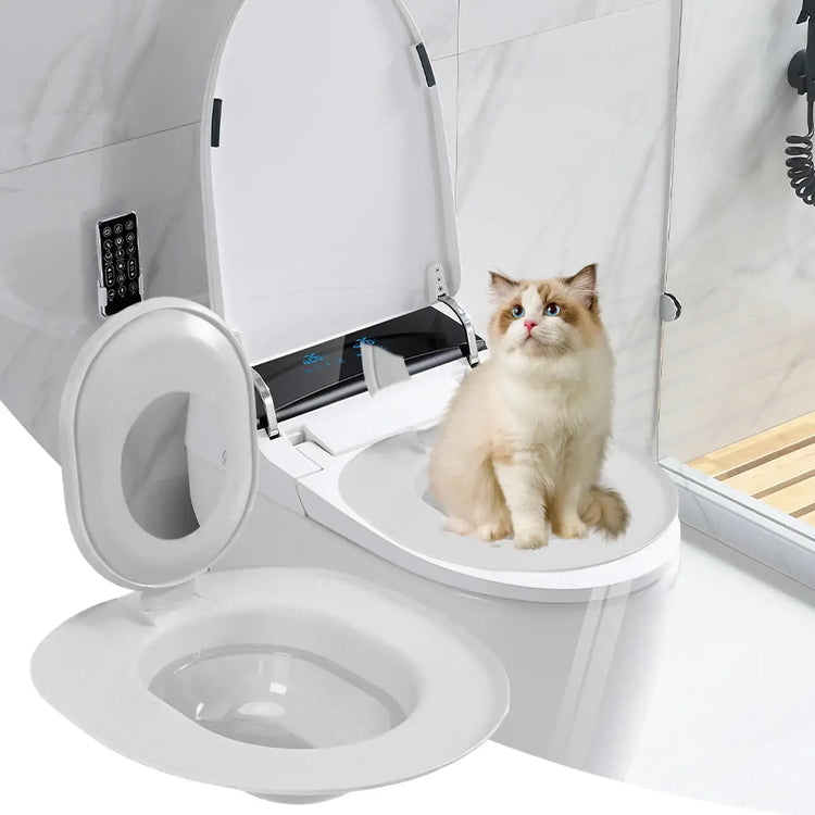 Cat Toilet Training Kit Reusable rinal Seat Potty Litter Box Trainer Pet Potty Training Seat Pet Cleaning Supplies