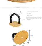 Cat Toy Arch Self Groome Pamper Feline with A Massage Grooming Rubbing Brush with Scratching Pad Toy for Cats