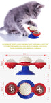 Cat Toy Windmill Rotating Turntable Interactive Pet Scratcher Hair Brush Catnip Teaser Toy for Kittens Cats Pet Supplies