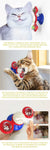 Cat Toy Windmill Rotating Turntable Interactive Pet Scratcher Hair Brush Catnip Teaser Toy for Kittens Cats Pet Supplies