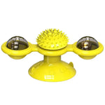 Cat Toy Windmill Rotating Turntable Interactive Pet Scratcher Hair Brush Catnip Teaser Toy for Kittens Cats Pet