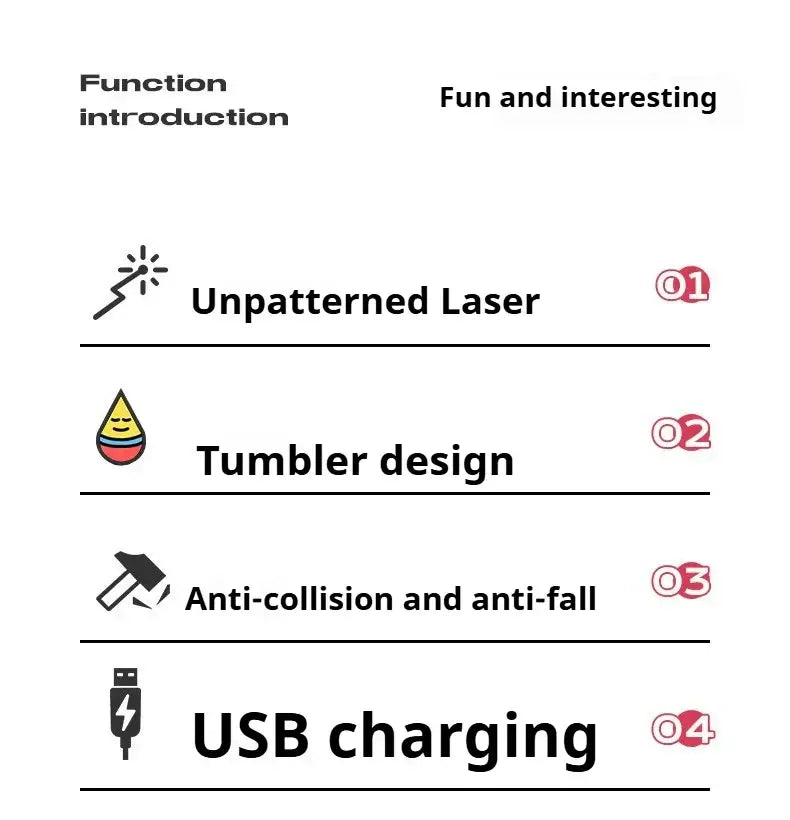 Cat toys for indoor Laser pointer Interactive cat toy for bored adult Cats,Random Trajectory and Tumbler Base laser for