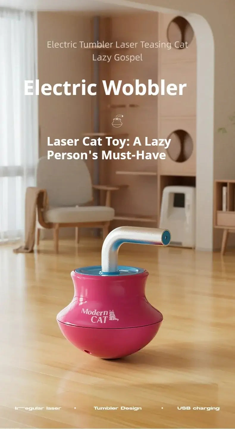 Cat toys for indoor Laser pointer Interactive cat toy for bored adult Cats,Random Trajectory and Tumbler Base laser for