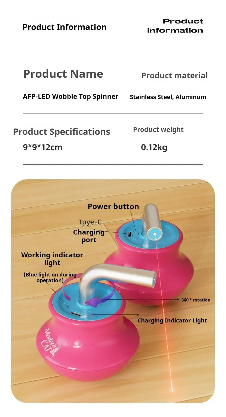Cat toys for indoor Laser pointer Interactive cat toy for bored adult Cats,Random Trajectory and Tumbler Base laser for