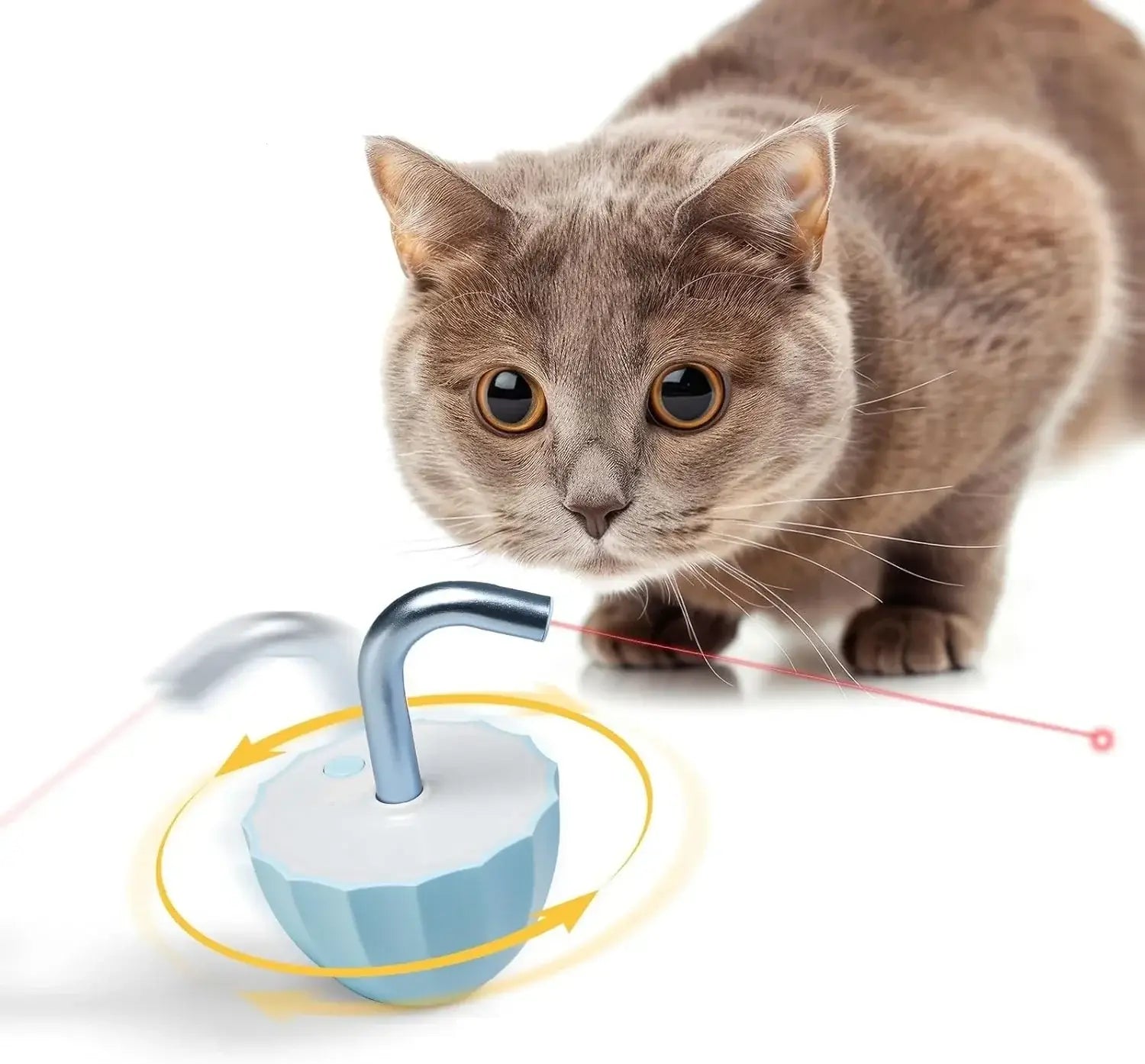 Cat toys for indoor Laser pointer Interactive cat toy for bored adult Cats,Random Trajectory and Tumbler Base laser for