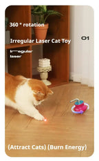 Cat toys for indoor Laser pointer Interactive cat toy for bored adult Cats,Random Trajectory and Tumbler Base laser for