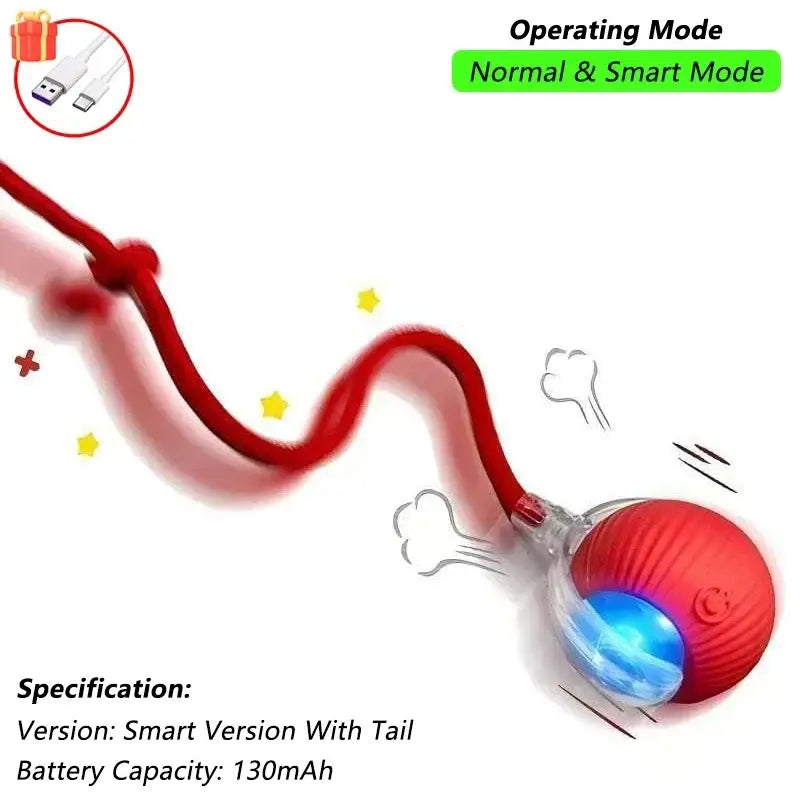 Cat Toys for Kitten Cats Ball Toys Pet Product Cat’s Accessories for Home Automatic Electronic Indoor Interactive Cat