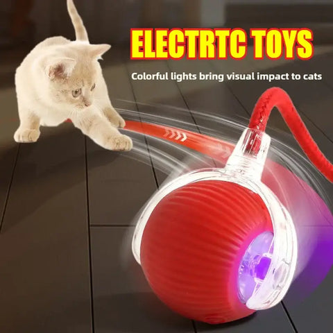 Cat Toys for Kitten Cats Ball Toys Pet Product Cat’s Accessories for Home Automatic Electronic Indoor Interactive Cat