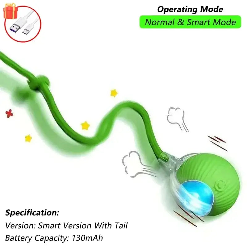 Cat Toys for Kitten Cats Ball Toys Pet Product Cat’s Accessories for Home Automatic Electronic Indoor Interactive Cat