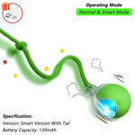 Cat Toys for Kitten Cats Ball Toys Pet Product Cat’s Accessories for Home Automatic Electronic Indoor Interactive Cat
