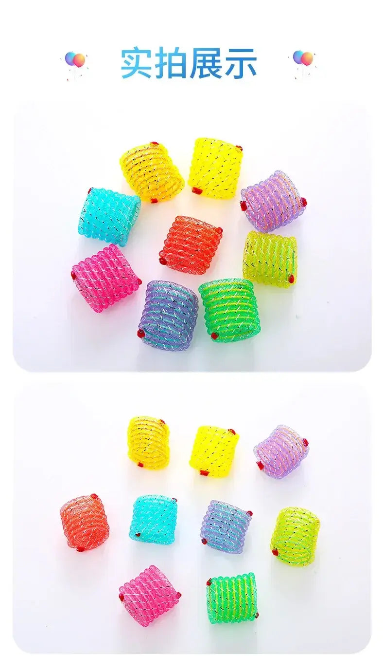Cat Toys Interactive Cat Spring Toy Colorful Springs Cat Pet Toy Coil Spiral Springs Pet Product for Cats Toy Kitten 고양이
