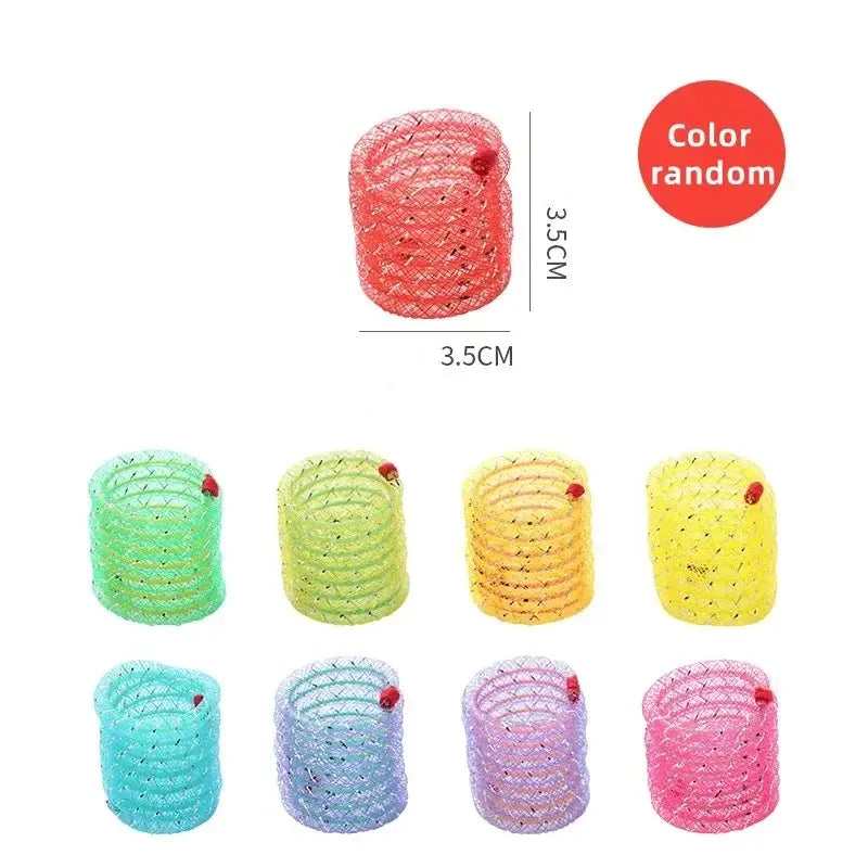 Cat Toys Interactive Cat Spring Toy Colorful Springs Cat Pet Toy Coil Spiral Springs Pet Product for Cats Toy Kitten 고양이