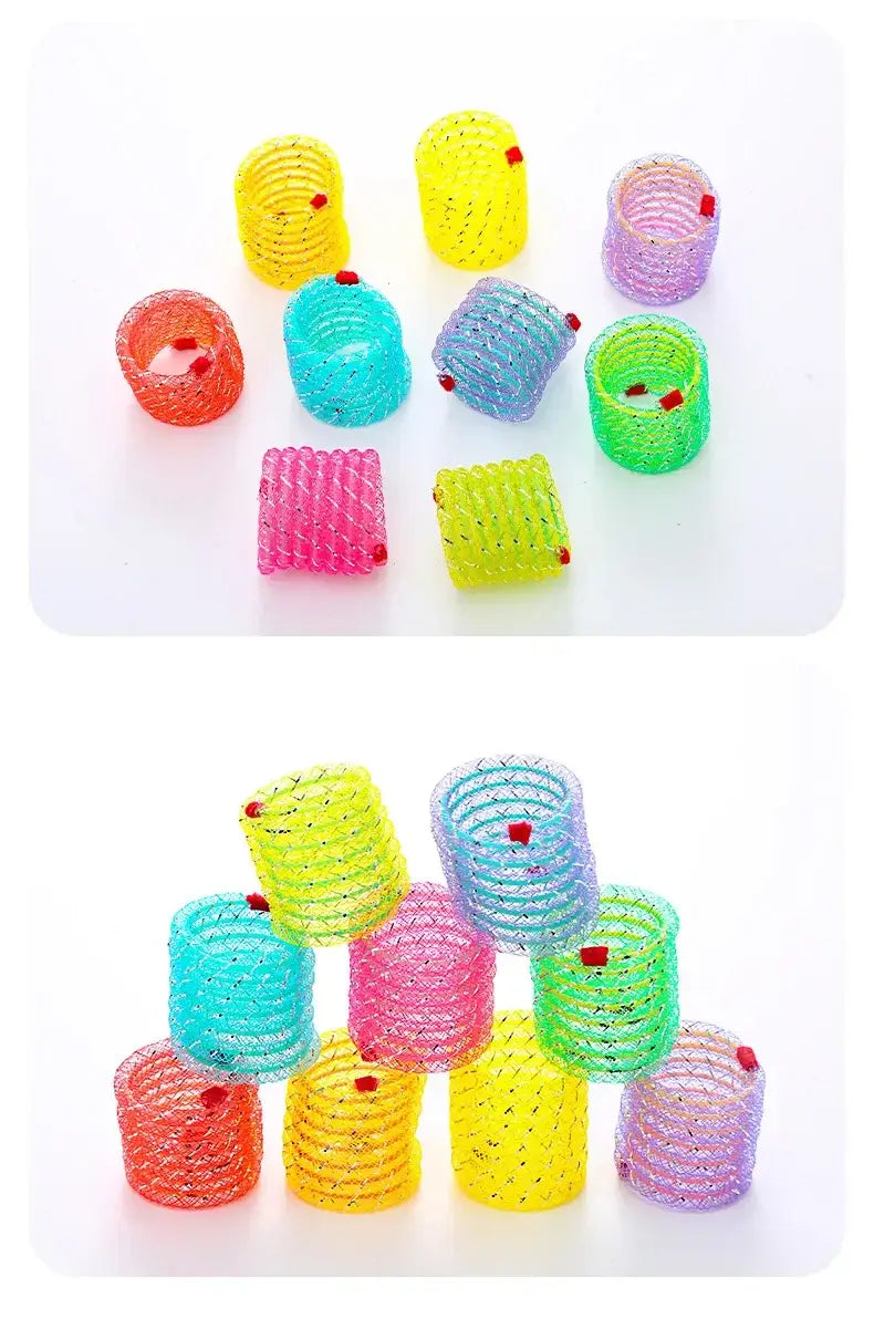 Cat Toys Interactive Cat Spring Toy Colorful Springs Cat Pet Toy Coil Spiral Springs Pet Product for Cats Toy Kitten 고양이