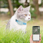 Cat Trackers GPS Cat Tracker Collar Pet Kitten GPS Collar Multifunctional Pet Smart GPS Trackers Pets Accessories IOS
