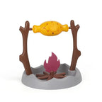 Cat Treat-Dispensing Slow Puzzle Feeder Bowls,Unique Rotatable Roast and Flame,Cognitive Training Game Toys for Indoor