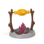 Cat Treat-Dispensing Slow Puzzle Feeder Bowls,Unique Rotatable Roast and Flame,Cognitive Training Game Toys for Indoor