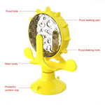 cat treat wheel interactive puzzle feeder food dispensing toy fun cat games indoor cat entertainment