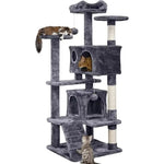 Cat Tree Luxury Furniture Scratch Post For Kittens Pet House Play - Dark Gray / 51 30 51cm