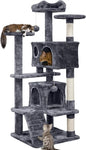 Cat Tree Luxury Furniture Scratch Post For Kittens Pet House Play - Dark Gray / 51 30 51cm