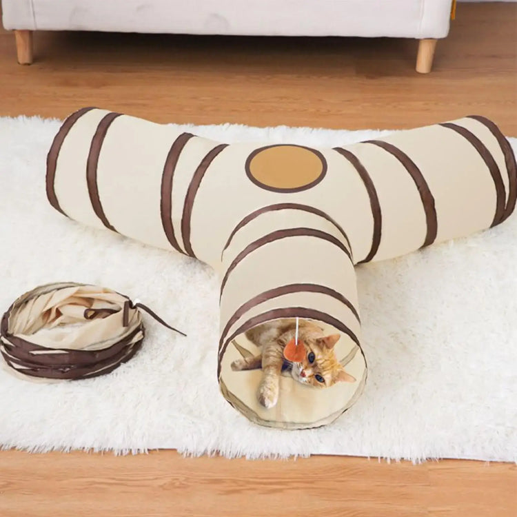 Cat Tunnel Long Cat Play Tunnel Foldable Funny Interactive Indoor Play Toys Games Kitty Cubes Pet Supplies
