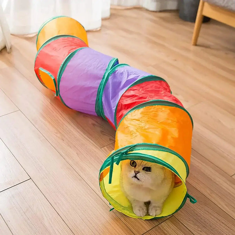 Cat Tunnel Tube Foldable Cat Toys Kitty Training Interactive Fun Toy Tunnel Bored for Puppy Kitten Pet Supplies Cat