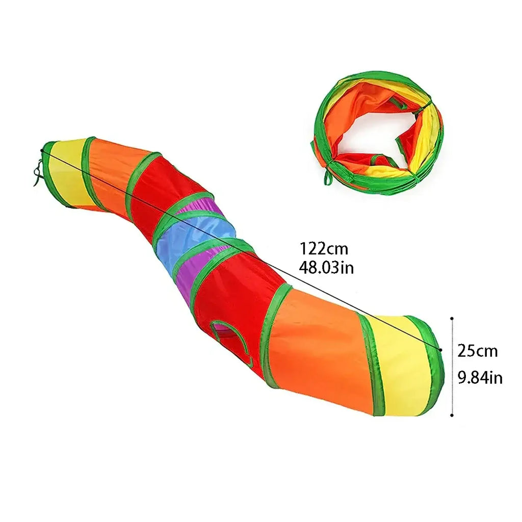 Cat Tunnel Tube Foldable Cat Toys Kitty Training Interactive Fun Toy Tunnel Bored for Puppy Kitten Pet Supplies Cat