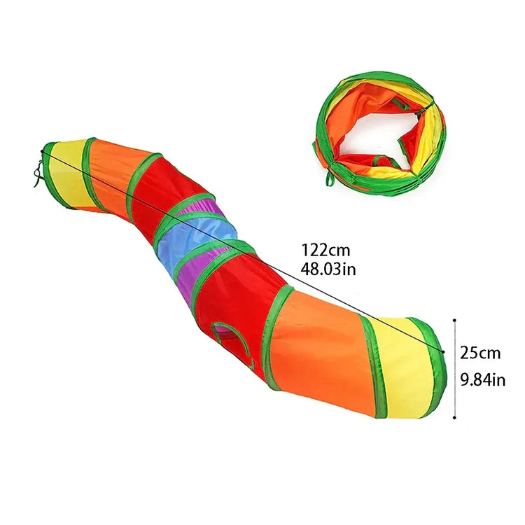 Cat Tunnel Tube Foldable Cat Toys Kitty Training Interactive Fun Toy Tunnel Bored for Puppy Kitten Pet Supplies Cat