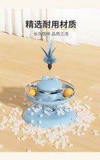 Cat Turntable Rocking Spring Dispenser Self-Entertaining Cat Teaser Stick Pet Boredom-Relief Toy