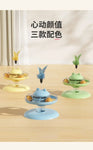 Cat Turntable Rocking Spring Dispenser Self-Entertaining Cat Teaser Stick Pet Boredom-Relief Toy