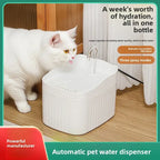 Cat Water Dispenser Automatic Circulation Flow Water Dispenser Kitten Water Drinker Cat Water Basin Feeding Bowl Pet