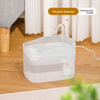 Cat Water Dispenser Automatic Circulation Flow Water Dispenser Kitten Water Drinker Cat Water Basin Feeding Bowl Pet