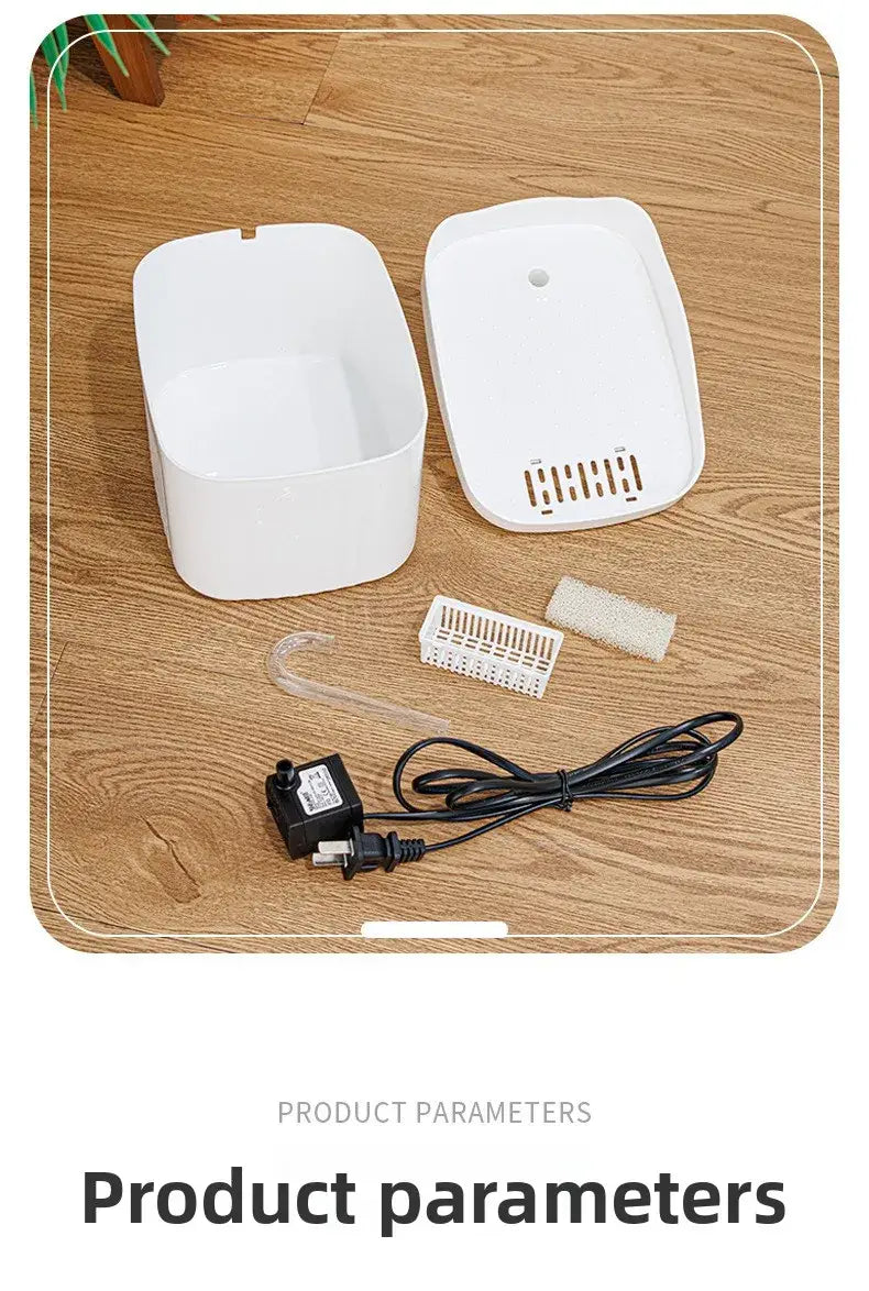 Cat Water Dispenser Automatic Circulation Flow Water Dispenser Kitten Water Drinker Cat Water Basin Feeding Bowl Pet